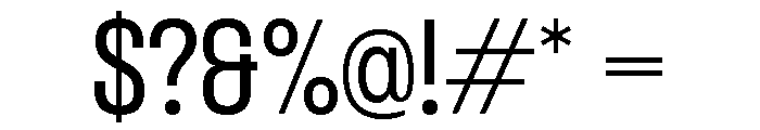 Formula Narrow Variable Regular Font OTHER CHARS