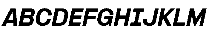 Formula Normal Black Italic Font UPPERCASE