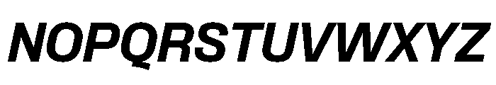 Formula Normal Black Italic Font UPPERCASE