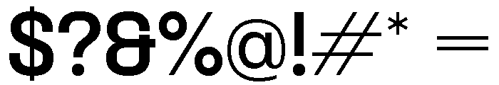Formula Normal Bold Font OTHER CHARS