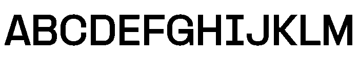 Formula Normal Bold Font UPPERCASE