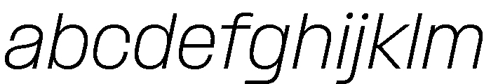 Formula Normal Extralight Italic 2 FONT
