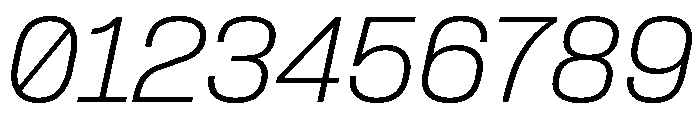 Formula Normal Extralight Italic Font OTHER CHARS