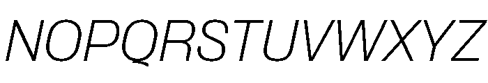 Formula Normal Extralight Italic Font UPPERCASE