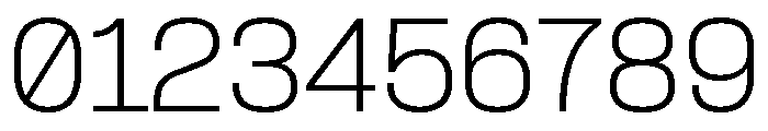 Formula Normal Extralight Font OTHER CHARS