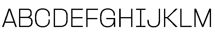 Formula Normal Extralight Font UPPERCASE
