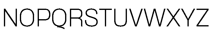 Formula Normal Extralight Font UPPERCASE