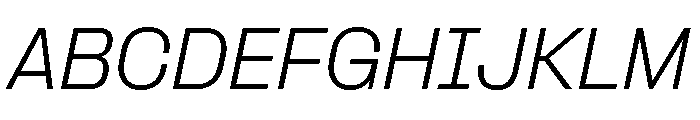 Formula Normal Light Italic Font UPPERCASE