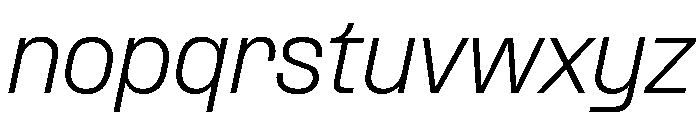 Formula Normal Light Italic Font LOWERCASE