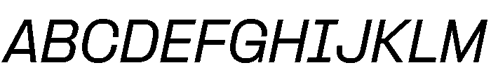 Formula Normal Medium Italic 2 Font UPPERCASE