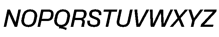 Formula Normal Semibold Italic Font UPPERCASE
