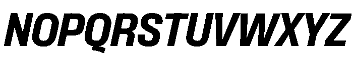 Formula Semi Condensed Black Italic 2 Font UPPERCASE