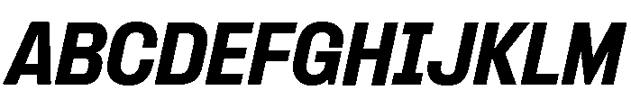 Formula Semi Condensed Black Italic Font UPPERCASE