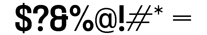 Formula Semi Condensed Bold Font OTHER CHARS