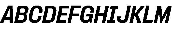 Formula Semi Condensed Extrabold Italic Font UPPERCASE