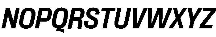 Formula Semi Condensed Extrabold Italic Font UPPERCASE