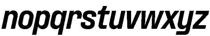 Formula Semi Condensed Extrabold Italic Font LOWERCASE