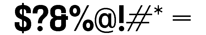 Formula Semi Condensed Extrabold Font OTHER CHARS