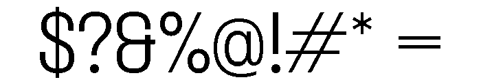 Formula Semi Condensed Light Font OTHER CHARS