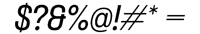 Formula Semi Condensed Medium Italic 2 Font OTHER CHARS