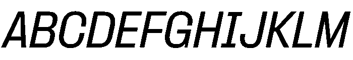 Formula Semi Condensed Medium Italic 2 Font UPPERCASE