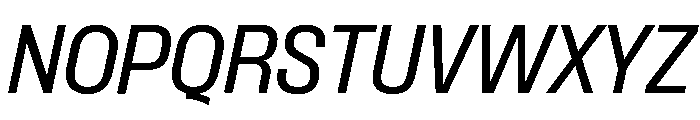 Formula Semi Condensed Medium Italic Font UPPERCASE