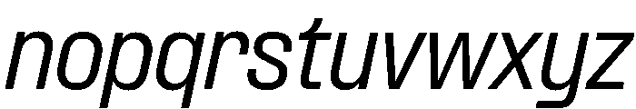 Formula Semi Condensed Regular Italic Font LOWERCASE