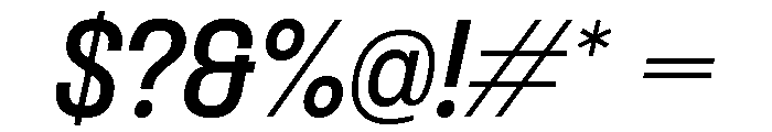 Formula Semi Condensed Semibold Italic 2 Font OTHER CHARS