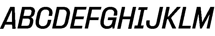 Formula Semi Condensed Semibold Italic 2 Font UPPERCASE