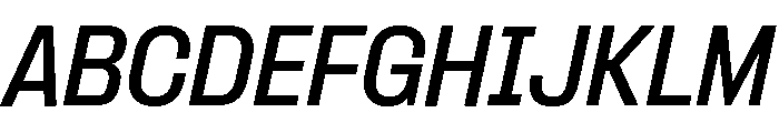 Formula Semi Condensed Semibold Italic Font UPPERCASE