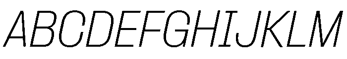 Formula Semi Condensed Thin Italic 2 Font UPPERCASE