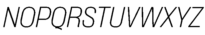 Formula Semi Condensed Thin Italic 2 Font UPPERCASE