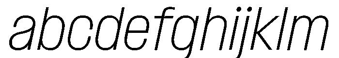 Formula Semi Condensed Thin Italic 2 FONT