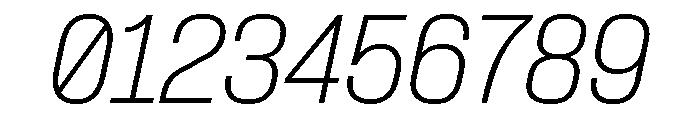 Formula Semi Condensed Thin Italic Font OTHER CHARS