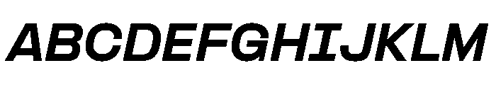 Formula Semi Extended Black Italic 2 Font UPPERCASE