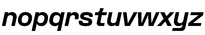 Formula Semi Extended Black Italic 2 Font LOWERCASE