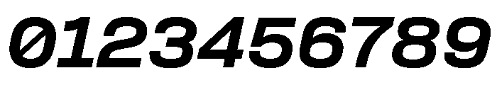 Formula Semi Extended Black Italic Font OTHER CHARS