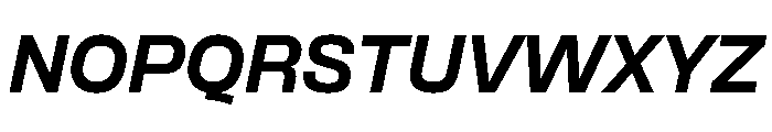 Formula Semi Extended Black Italic Font UPPERCASE