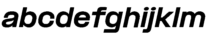 Formula Semi Extended Black Italic FONT