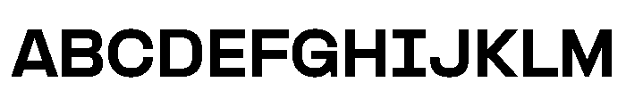 Formula Semi Extended Black Font UPPERCASE