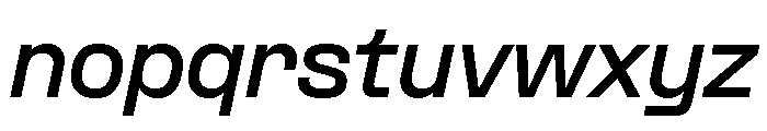 Formula Semi Extended Bold Italic 2 Font LOWERCASE