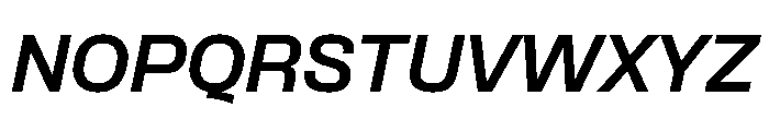Formula Semi Extended Extrabold Italic 2 Font UPPERCASE