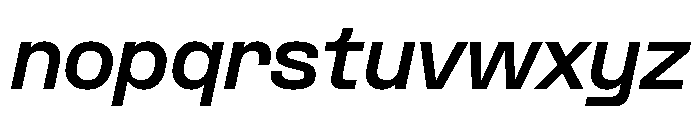 Formula Semi Extended Extrabold Italic Font LOWERCASE