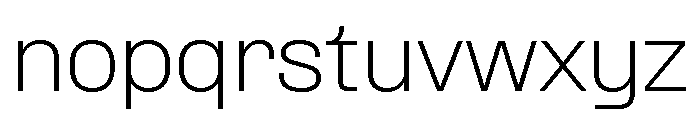 Formula Semi Extended Extralight 2 Font LOWERCASE