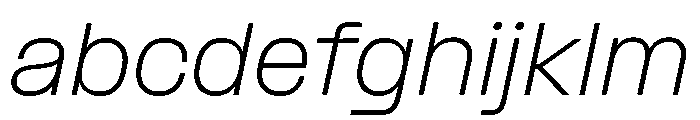 Formula Semi Extended Extralight Italic 2 FONT