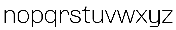 Formula Semi Extended Extralight Font LOWERCASE