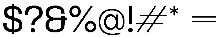 Formula Semi Extended Medium 2 Font OTHER CHARS