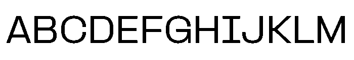 Formula Semi Extended Medium 2 Font UPPERCASE