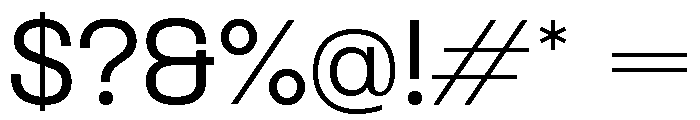 Formula Semi Extended Regular 2 Font OTHER CHARS