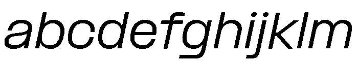 Formula Semi Extended Regular Italic FONT